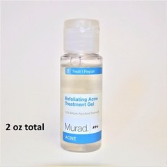 MURAD EXFOLIATING ACNE TREATMENT GEL 1 FL.OZ x 2 ( 2 oz total)