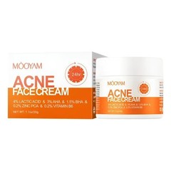 MÔOYAM Acne Face Cream 30g – Anti-Acne Face Cream AHA BHA Lactic Acid