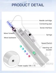 9/12/24/36/42 Pins Nano Tips Micro Pen Wrinkle Remove Skin Rejuvenation Machine