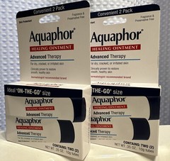 2x Aquaphor Healing Ointment Advance Therapy 2 Pack (0.35 oz Each) EXP 09/2025