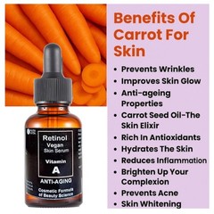 Retinol Vitamin A Vegan Skin Serum Face Skin Regenerating Natural By ALKAVITA