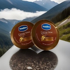Vaseline Intensive Care COCOA GLOW Cocoa Butter Body Cream 2.53 oz 2 PACK New!!