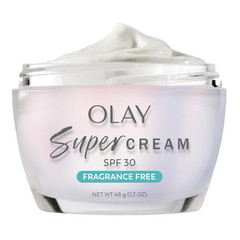 Super Cream with Sunscreen SPF 30, Trial Size, Lightweight Face Moisturizer with