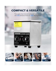 CREWORKS 2L Ultrasonic Cleaner with Heater & Timer, 60W 304 Stainle… Fast Ship