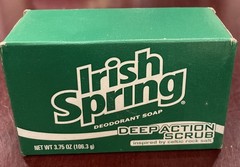 Irish Spring Deep Action Scrub Deodorant Soap 3.75oz New NOS