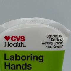 Laboring Hands Hand Cream Lot of 2 Fragrance Free Non Greasy Hydrating NEW CVS