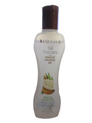 Silk Therapy with Organic Coconut Oil Leave-In Treatment by Biosilk – 5.64 oz