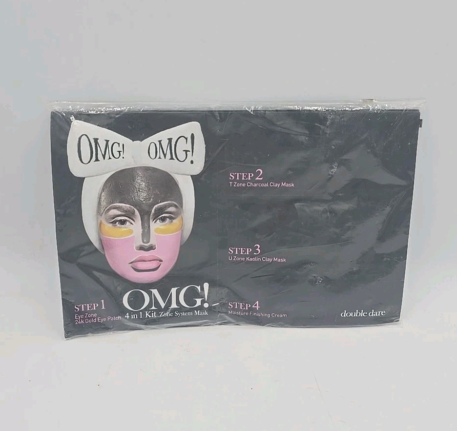 (3) OMG! 4-in-1 Kit Zone System Face Mask Skin Care Double Dare New X3 Packs