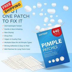 DATISEP Pimple Patches for Face, 640 Count 640 (Pack of 1), White
