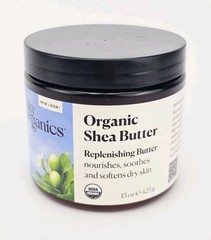 Sky Organics Organic Raw Pure 100% Shea Butter Soften Moisturize Body Face 15 oz