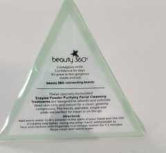 NEW 360 Beauty Enzyme Powder Purifying Facial Cleansing Treatment Pods – 8 ct.