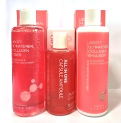 [JIGOTT]Ultimate Real Collagen Toner,Emulsion,Ampoule/collagen extract(2,000ppm)