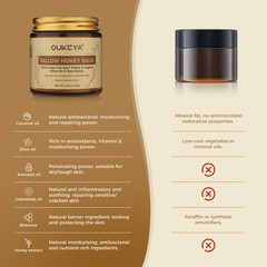OUKEYA 100% Grass-Fed Beef Tallow Balm Intense Hydration Balm For Skin 3.88 oz