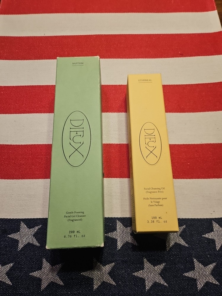 DIEUX Baptism Gentle Foaming Facial Gel And Oil.