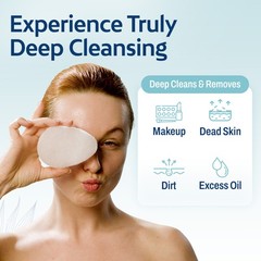 HartFelt 8ct Tear Drop Face Scrubbers Reusable Exfoliating Facial Pads Sponge
