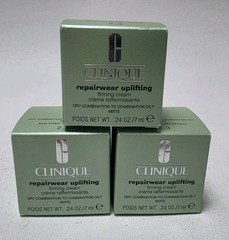 3x Clinique Repairwear Uplifting Firming Cream .24 oz Travel Sz Dry Combination