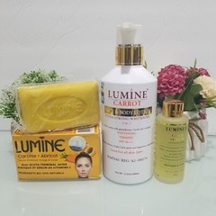 X3 Lumine Carrot Body lotion, serum + exfoliating Soap. 3 in 1