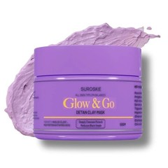 Suroskie Glow & Go De-Tan Clay Mask All Skin Types Men & Women 50g Face Pack c95