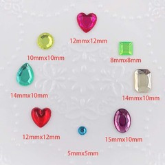 Elwish 365pcs Round Jewels Self Adhesive Stickers, multicolored