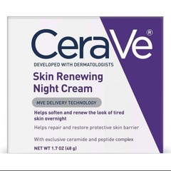 CeraVe Skin Renewing Night Cream 1.7 oz Niacinamide + Peptide NEW 2 PACK