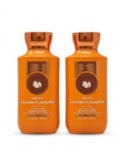 2x Bath & Body Works Sweet Cinnamon Pumpkin Daily Nourishing Body Lotion 8oz New