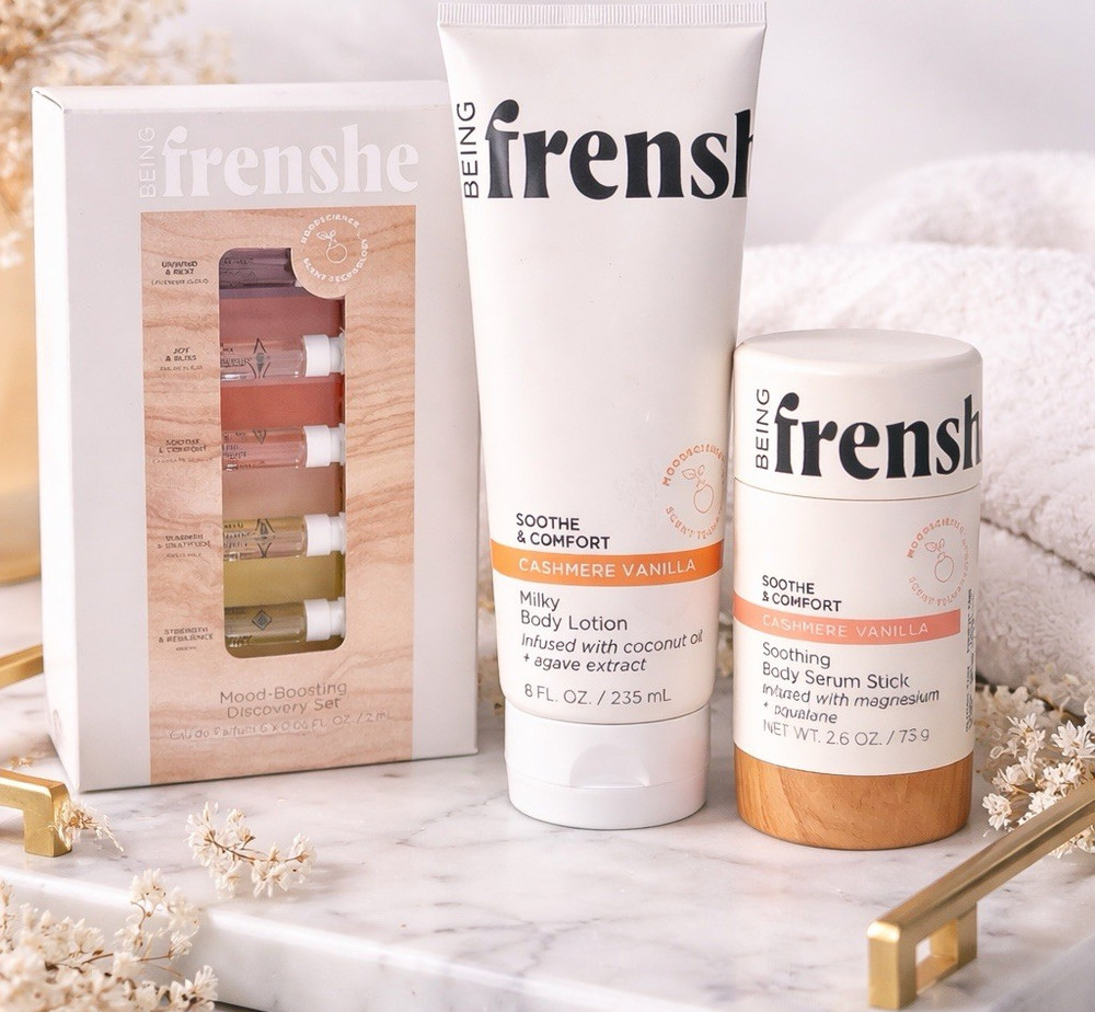 Being Frenshe Soothe & Comfort Cashmere Vanilla Skin Care Set Moodscience