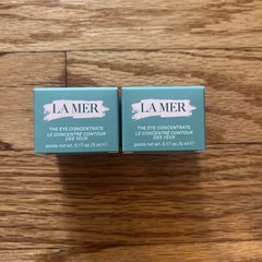 LA MER Eye Concentrate Cream 0.17 oz / 5 ml TRAVEL SIZE NEW & Sealed Lot of 2