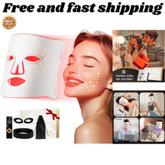 Red Light Therapy for Face-LED Face Mask Light Therapy with 3 Gears,2500mAh Batt