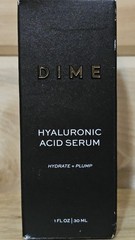 DIME Skincare Bundle Creamy Foam Cleanser 4oz + Hyaluronic Acid Serum 1oz NEW