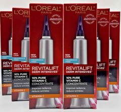 6x L&rsquo;Oreal Revitalift Derm Intensives 10% Pure Vitamin C Concentrate 1oz