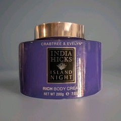 Vintage NOS CRABTREE & EVELYN INDIA HICKS ISLAND NIGHT Body Cream 200g