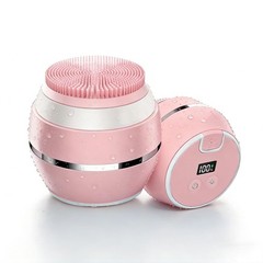Facial Cleansing Brush – Sonic Face Wash Exfoliator Pink and Silver