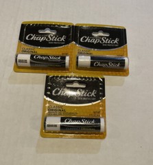 3 Chapstick Classic Original Lip Balm Tubes -0.15 Oz (Pk of 1×3) Skin Protectant