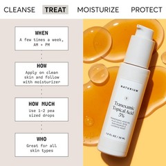 Naturium Tranexamic Topical Acid 5%, Face & Skin Care, with Kojic Acid, Niacinam