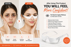 3 in1Red Light Under Eye Therapy Massager for Eye Bag Eye Fatigue Dark Circles