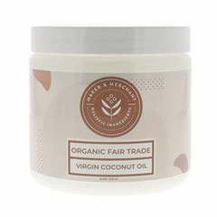 Maker & Merchant Organic Fair Trade Virgin Coconut Oil 16oz Perfect for Body …