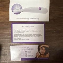 Michael Todd Sonicsmooth Pro+ Sonic Dermaplaning System Facial Hair Removal LED