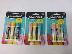 3 Packs = 9 Chapstick Summer & Vacation Collect Watermelon Cotton Candy Snow