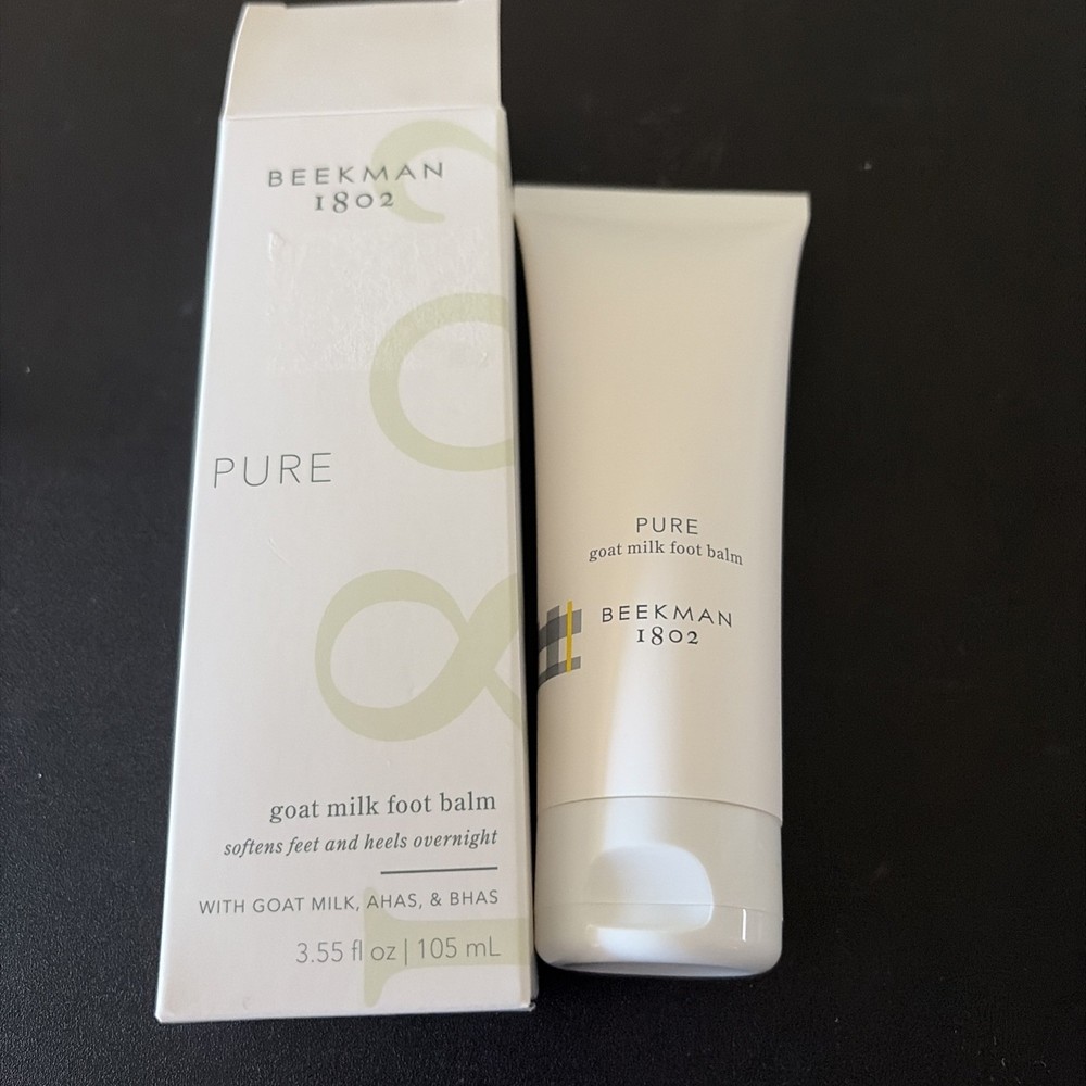 Beekman Pure Goat Milk Foot Balm 3.55 fl oz NIB Sealed