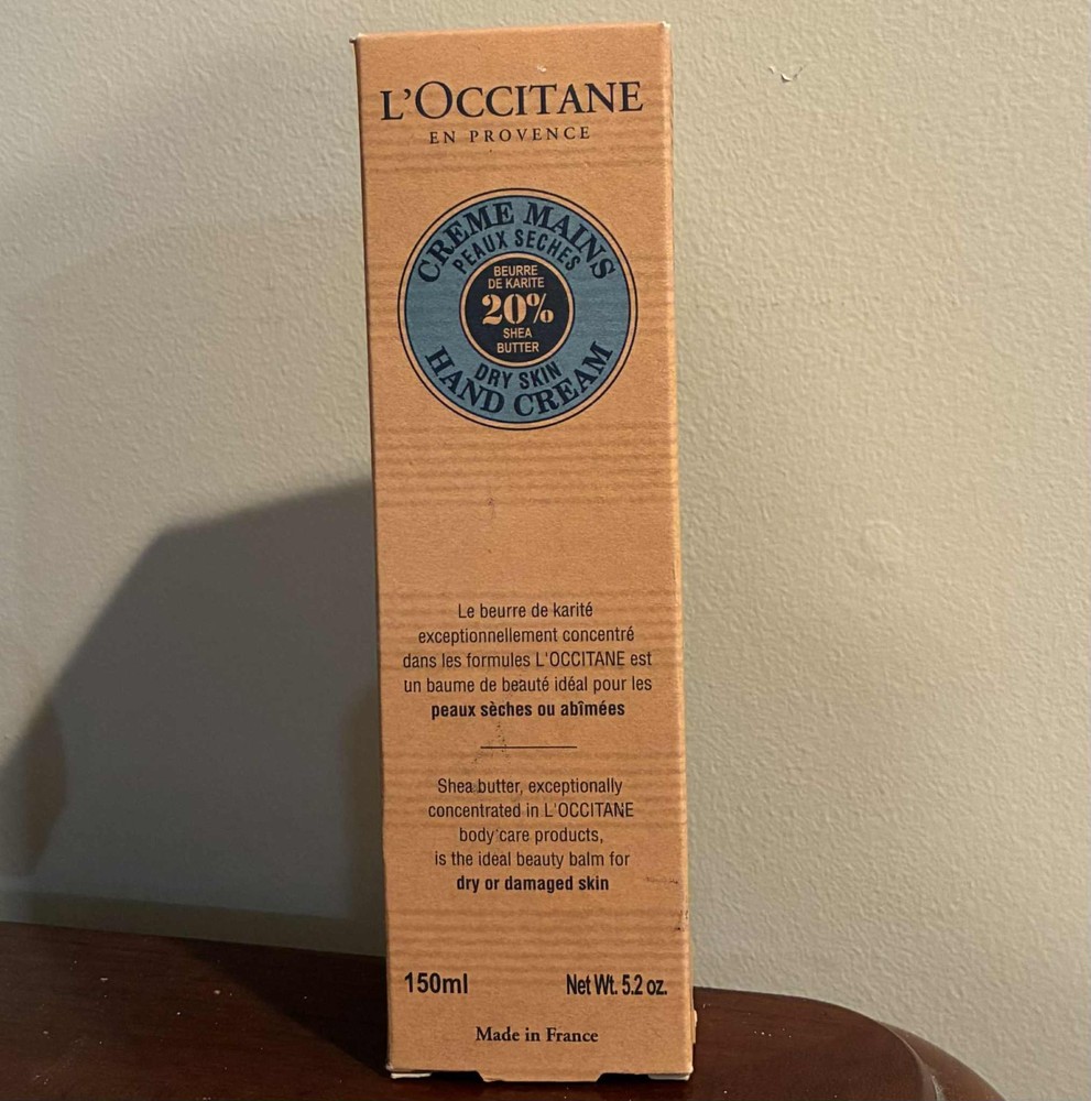 New Sealed L&rsquo;Occitane SHEA BUTTER Dry Skin Hand Cream 5.2 Fl Oz