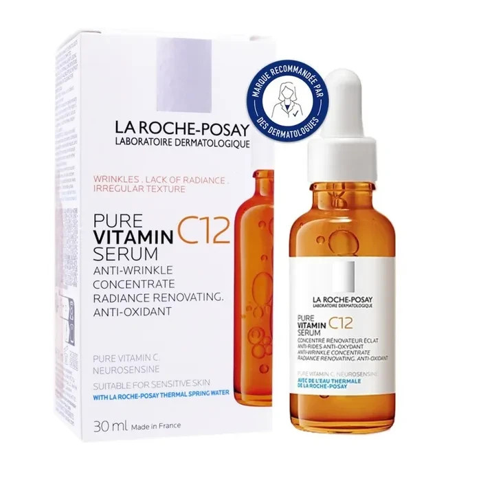 La Roche Posay Pure Vitamin C12 Serum 30ml | Hyaluronic+Salicylic Acid Exp-28