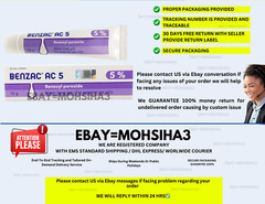 BENZAC AC 5, Water Base Gel 5% Benzoyl Peroxide Acne Pimple Galderma 15g (2 BOX)