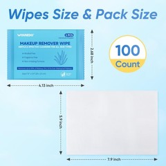 48 Count Makeup , Bulk Gentle Cleansing Towelettes, Individually Wrapped Trav…