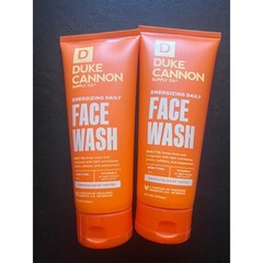 Duke Cannon Energizing Daily Face Wash 6oz 2 Pack Vitamin C Peppermint Caffeine