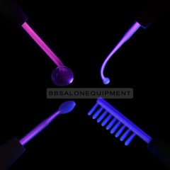 4 PCS Violet High Frequency Electrode Replacement Wands For High Freqeuncy Unit