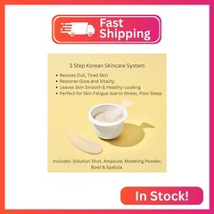 LEADERS 3X Boosting Modeling Mask | 3-Step Korean Skincare with Vitamin Set of 1