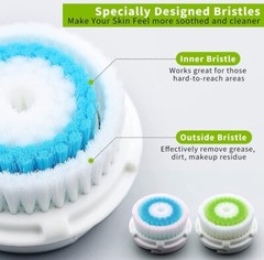 6-Pack Deep Pore & Acne Brush Facial Brush Head for Clarisonic Mia 1, 2, 3