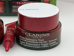 Clarins Super Restorative Age Defense Trio – Day / Night Cream 1.7 oz + Eye Lift