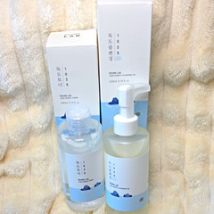 ROUND LAB 1025 Dokdo Toner + Cleansing Oil Set, 200 mL / 6.76 fl oz