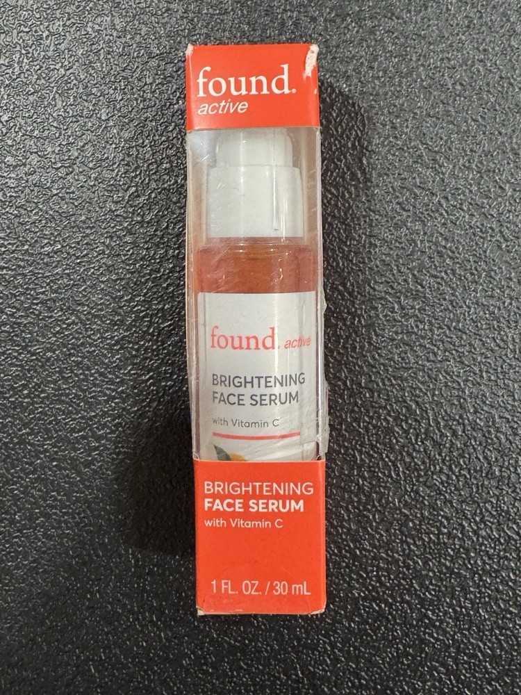 FOUND. ACTIVE – BRIGHTENING FACE SERUM WITH VITAMIN C – 1 FL. OZ. *NEW*
